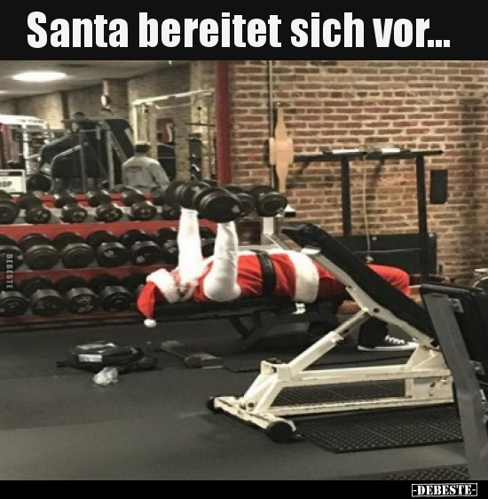 Santa bereitet sich vor... - Lustige Bilder | DEBESTE.de