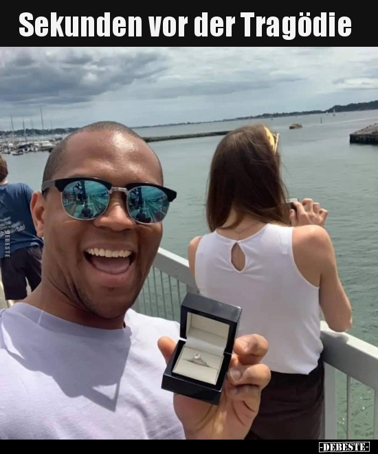 Sekunden vor der Tragödie..