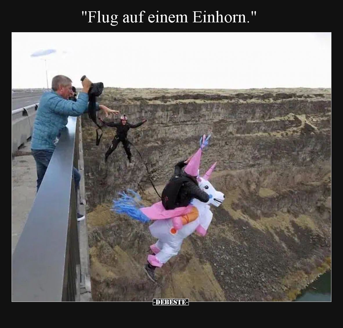 Flug auf einem Einhorn