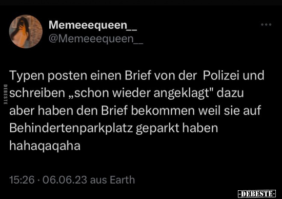 Typen posten einen Brief von der Polizei und.. - Lustige Bilder | DEBESTE.de