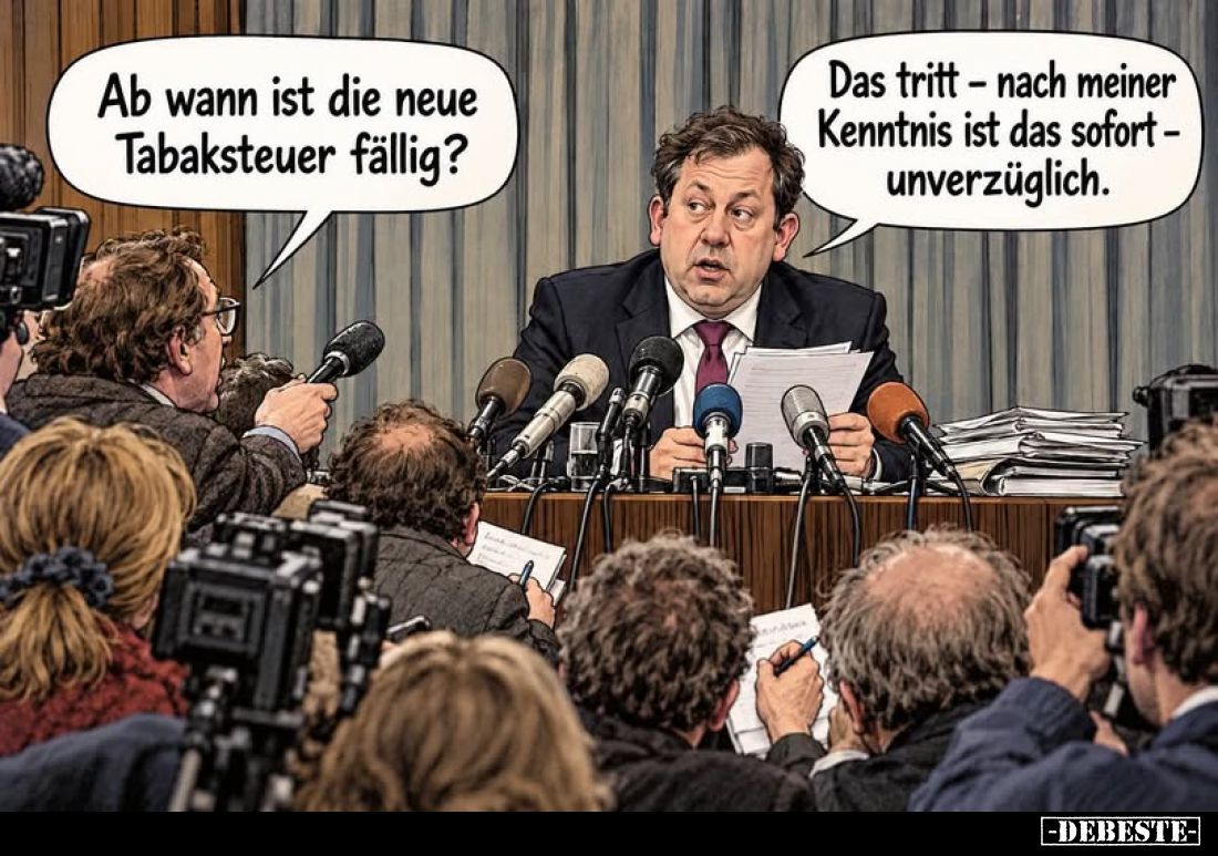 Ab wann ist die neue Tabaksteuer fällig?
-
Das tritt - nach meiner Kenntnis ist das sofort -unverzüglich.