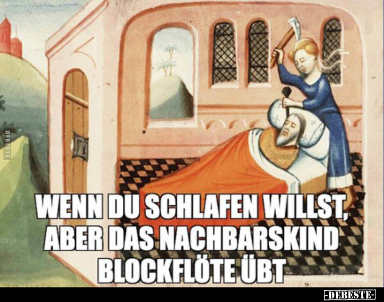 Wenn du schlafen willst.. - Lustige Bilder | DEBESTE.de