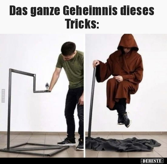 Das ganze Geheimnis dieses Tricks.. - Lustige Bilder | DEBESTE.de