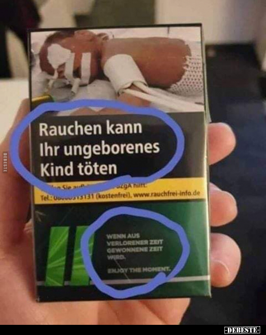 Rauchen kann Ihr ungeborenes Kind töten.. - Lustige Bilder | DEBESTE.de