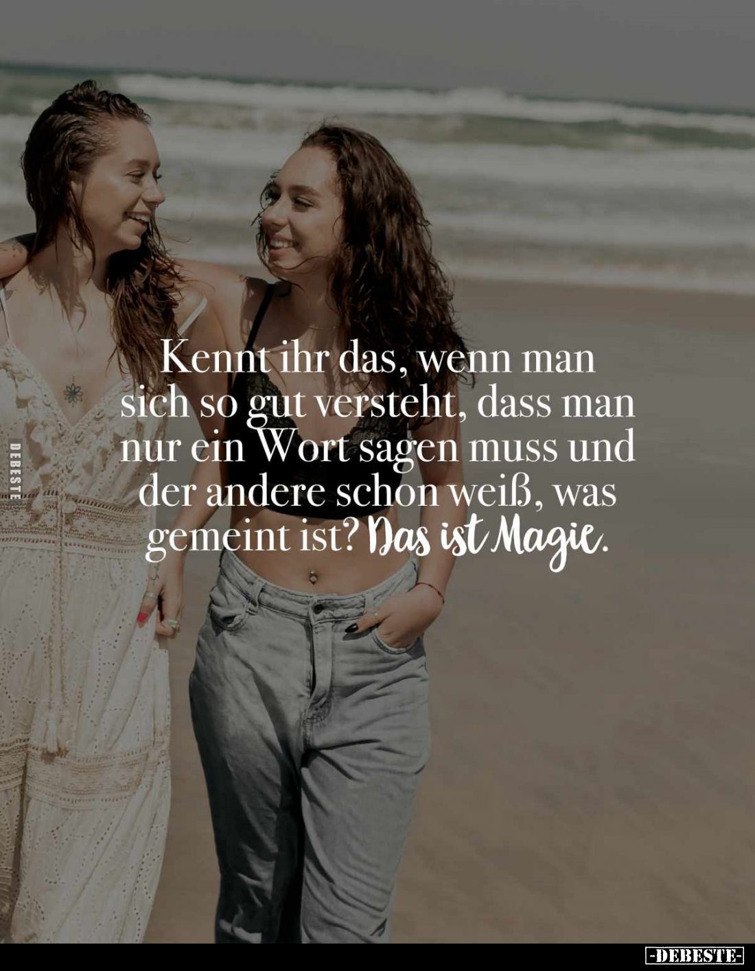 Kennt ihr das, wenn man sich so gut versteht, dass man nur ein Wort sagen muss und der andere schon weiß, was gemeint ist? Da...