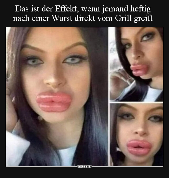 Das ist der Effekt, wenn jemand heftig nach einer Wurst.. - Lustige Bilder | DEBESTE.de