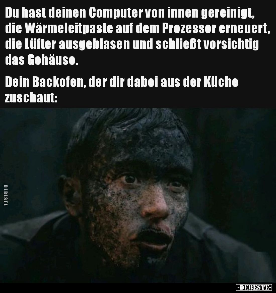 Du hast deinen Computer von innen gereinigt, die Wärmeleitpaste auf dem Prozessor erneuert, die Lüfter ausgeblasen und schlie...