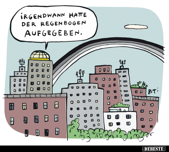 Irgendwann hatte der Regenbogen aufgegeben... - Lustige Bilder | DEBESTE.de