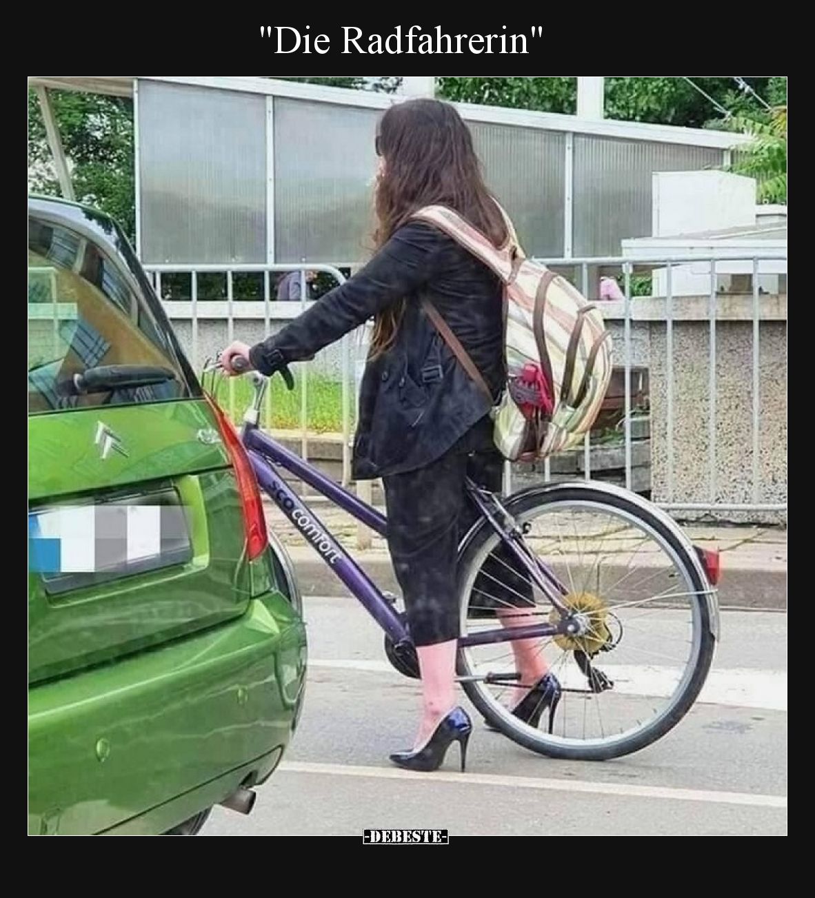 "Die Radfahrerin".. - Lustige Bilder | DEBESTE.de