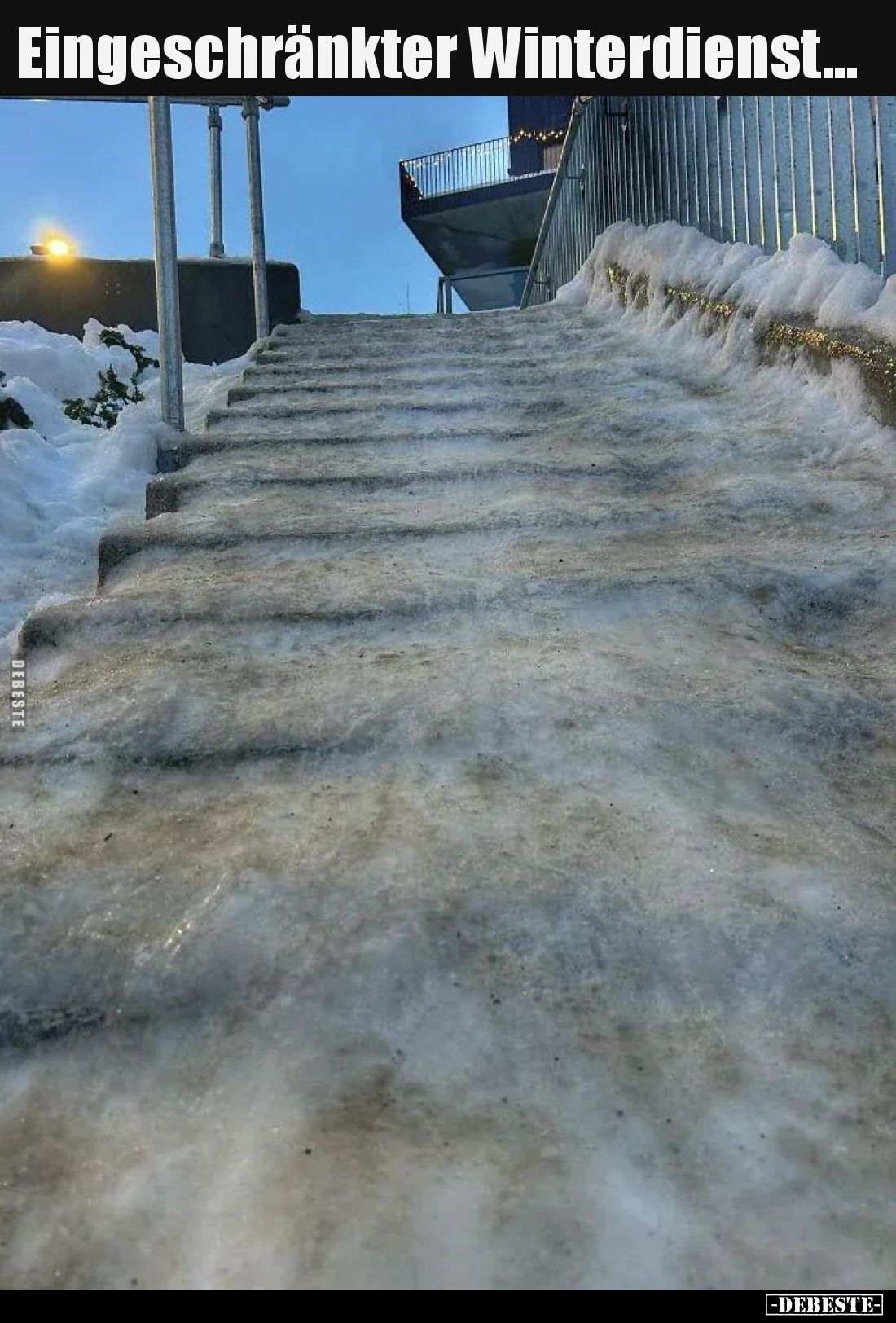 Eingeschränkter Winterdienst...
