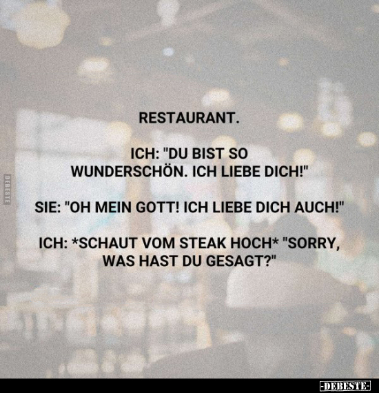 Restaurant.. - Lustige Bilder | DEBESTE.de