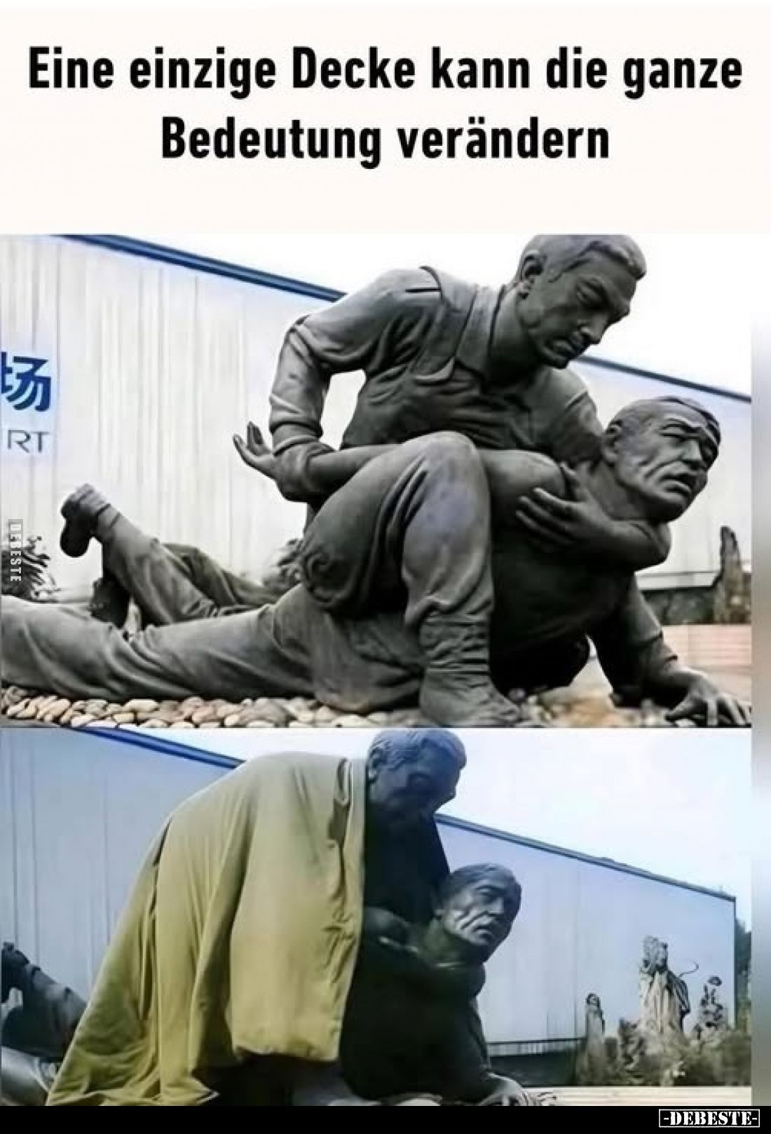 Eine einzige Decke kann die ganze Bedeutung verändern.