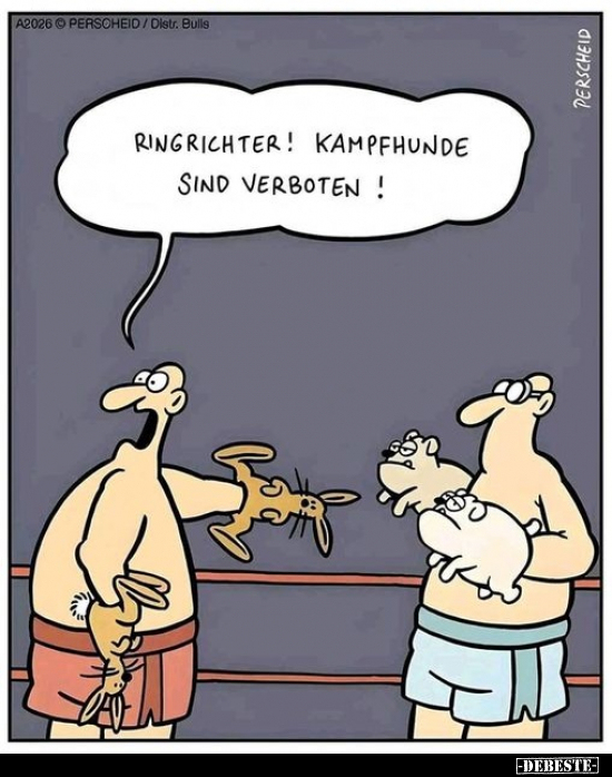 Ringrichter! Kampfhunde sind verboten!.. - Lustige Bilder | DEBESTE.de