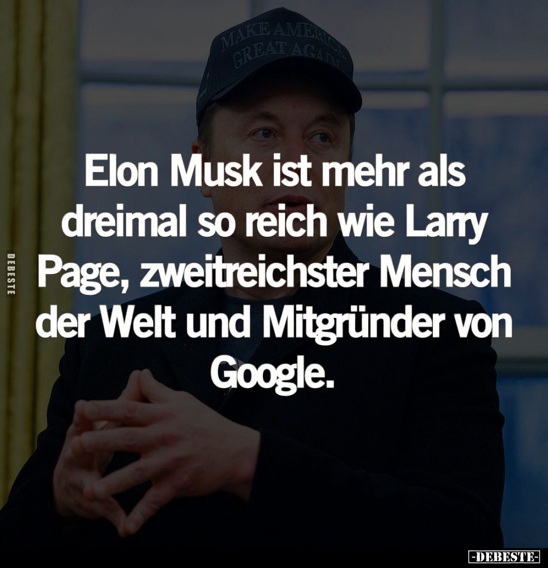 Elon Musk ist mehr als dreimal so reich wie Larry Page, zweitreichster Mensch der Welt und Mitgründer von Google.