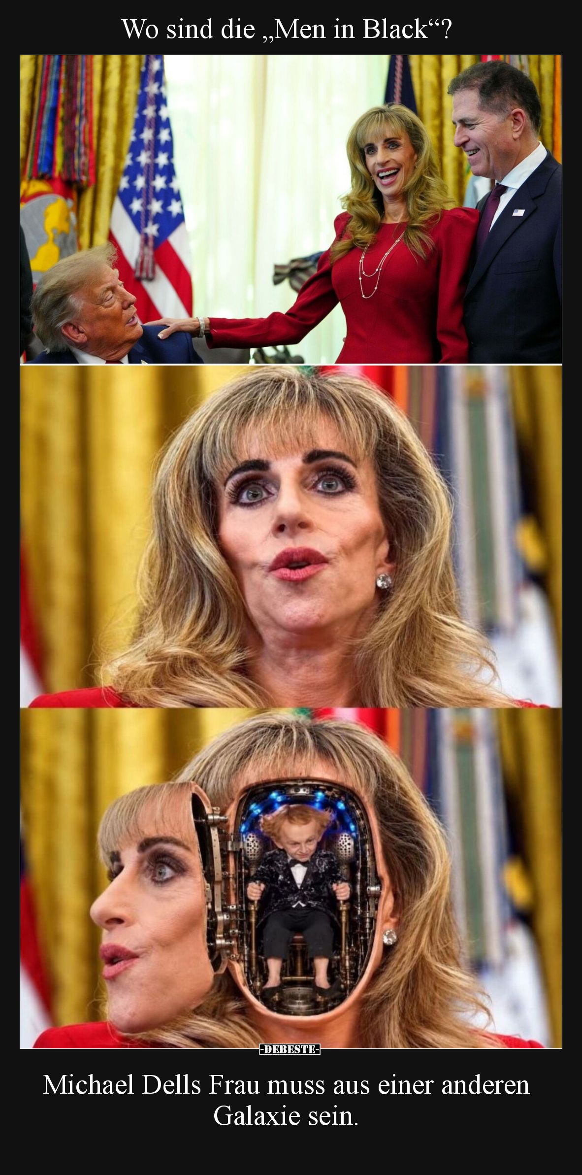 Wo sind die "Men in Black"?... Michael Dells Frau muss aus.. - Lustige Bilder | DEBESTE.de