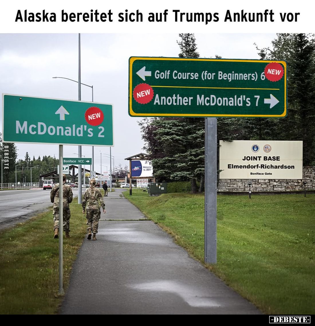 Alaska bereitet sich auf Trumps Ankunft vor