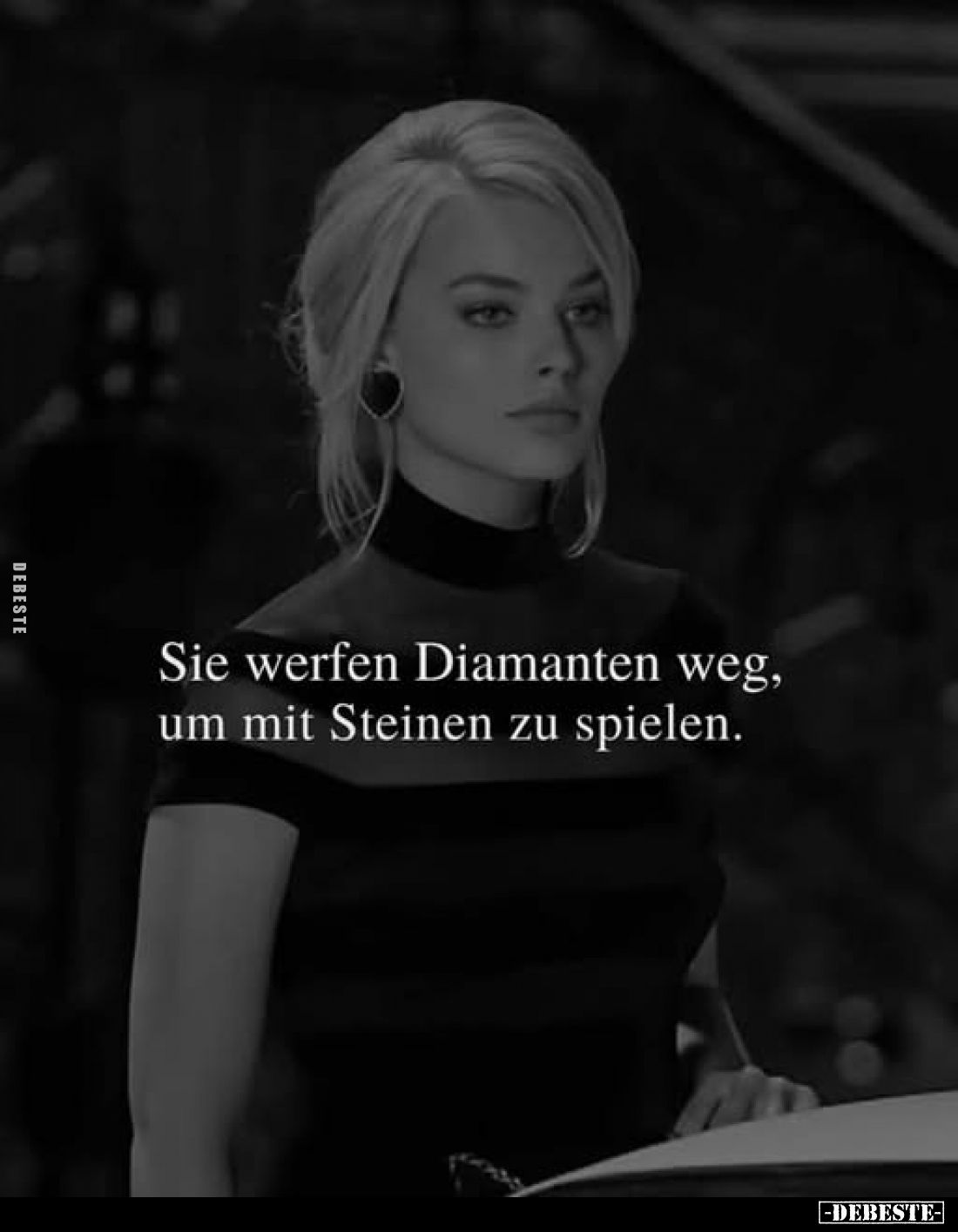 Sie werfen Diamanten weg, um mit Steinen zu spielen.