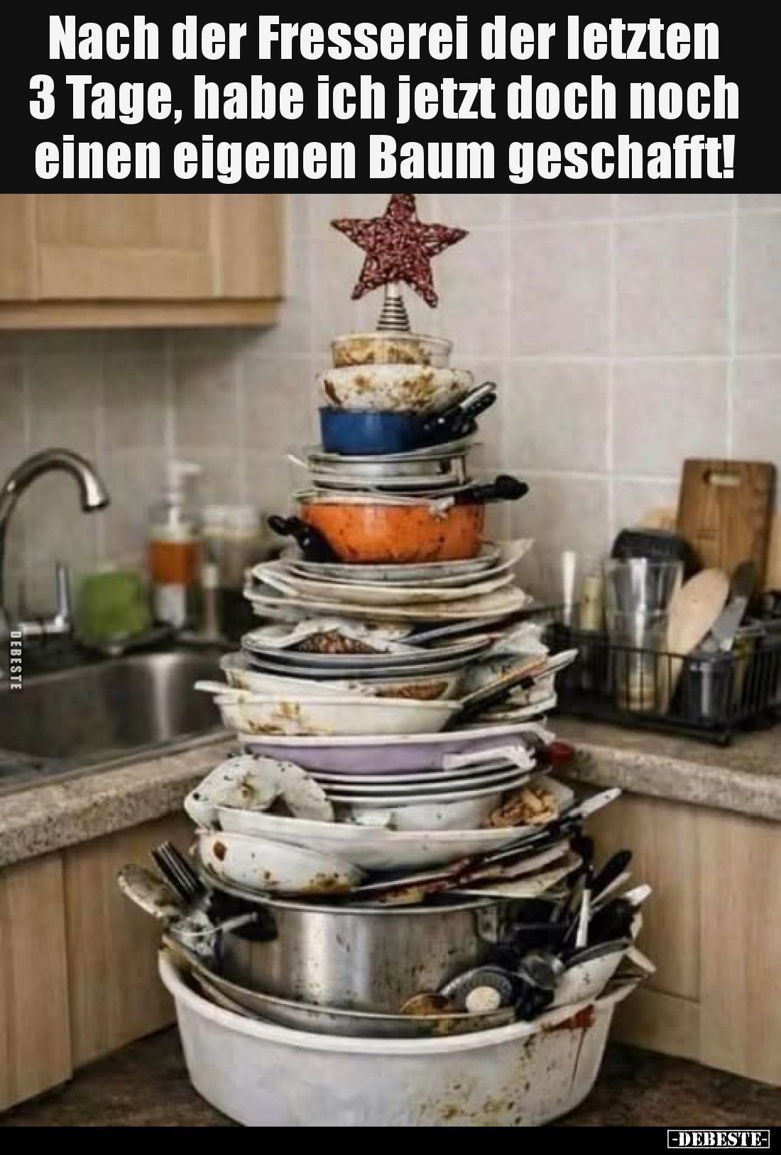 Nach der Fresserei der letzten 3 Tage, habe ich jetzt doch noch einen eigenen Baum geschafft!