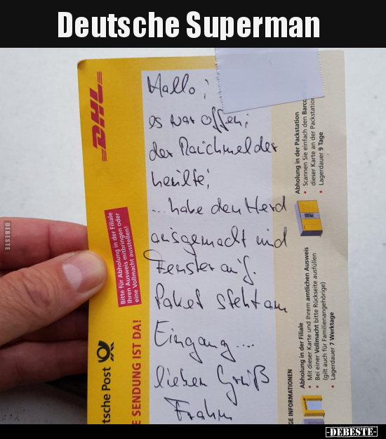 Deutsche Superman.. - Lustige Bilder | DEBESTE.de