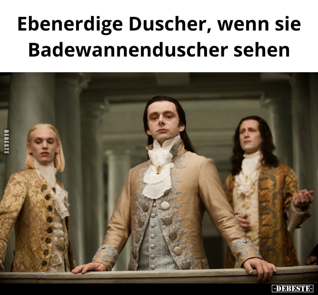 Ebenerdige Duscher, wenn sie Badewannenduscher sehen