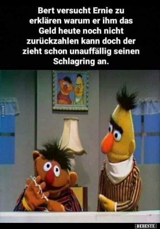 Bert versucht Ernie zu erklären.. - Lustige Bilder | DEBESTE.de