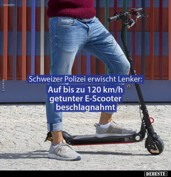 Schweizer Polizei erwischt Lenker: Auf bis zu 120 km/h.. - Lustige Bilder | DEBESTE.de