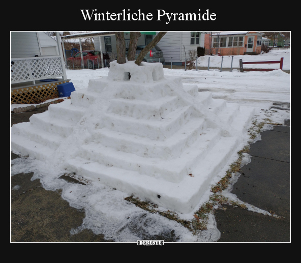 Winterliche Pyramide.. - Lustige Bilder | DEBESTE.de