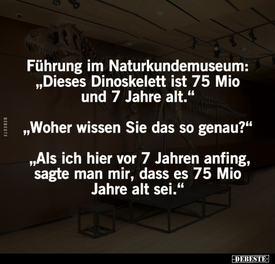 Führung im Naturkundemuseum.. - Lustige Bilder | DEBESTE.de