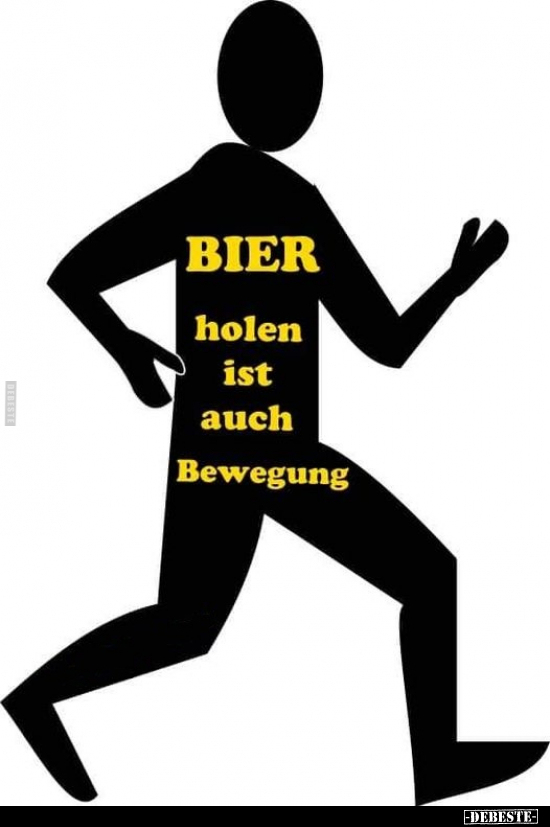 BIER holen ist auch Bewegung.. - Lustige Bilder | DEBESTE.de
