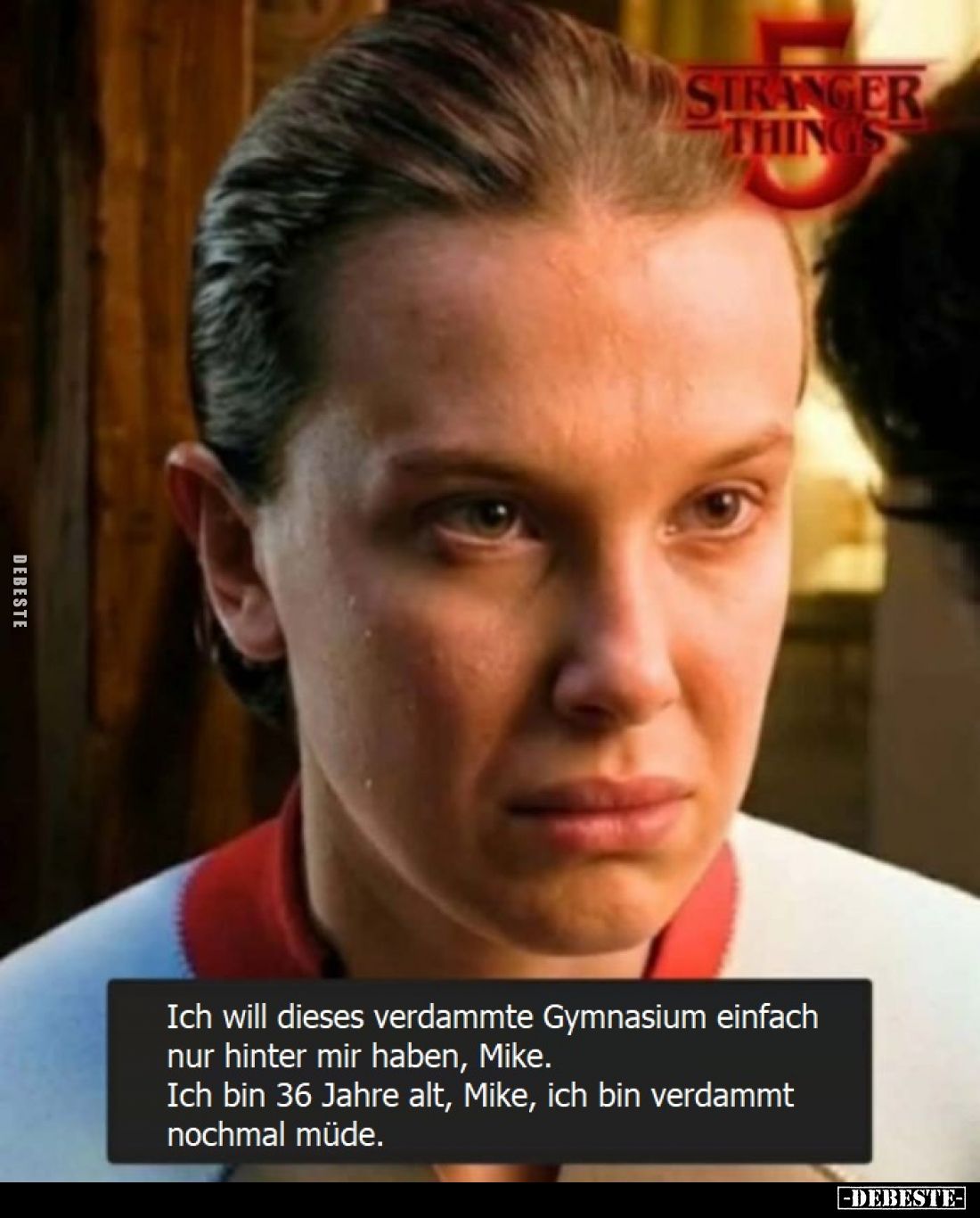 Ich will dieses verdammte Gymnasium einfach nur hinter mir haben, Mike. Ich bin 36 Jahre alt, Mike, ich bin verdammt nochmal ...