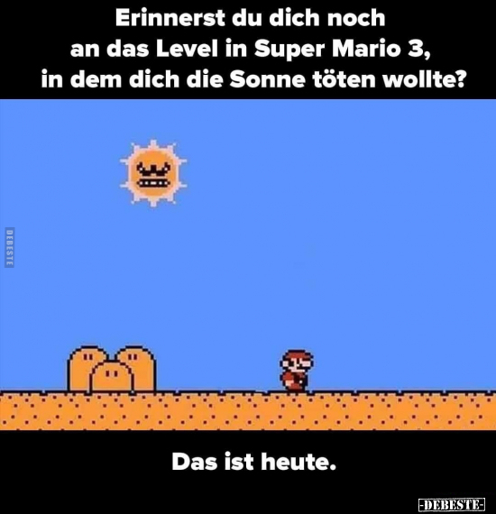 Erinnerst du dich noch an das Level in Super Mario 3, in.. - Lustige Bilder | DEBESTE.de