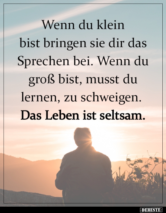 Wenn du klein bist bringen sie dir das Sprechen bei.. - Lustige Bilder | DEBESTE.de