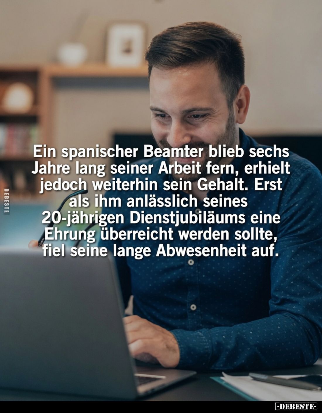 Ein spanischer Beamter blieb sechs Jahre lang seiner Arbeit fern, erhielt jedoch weiterhin sein Gehalt. Erst als ihm anlässli...