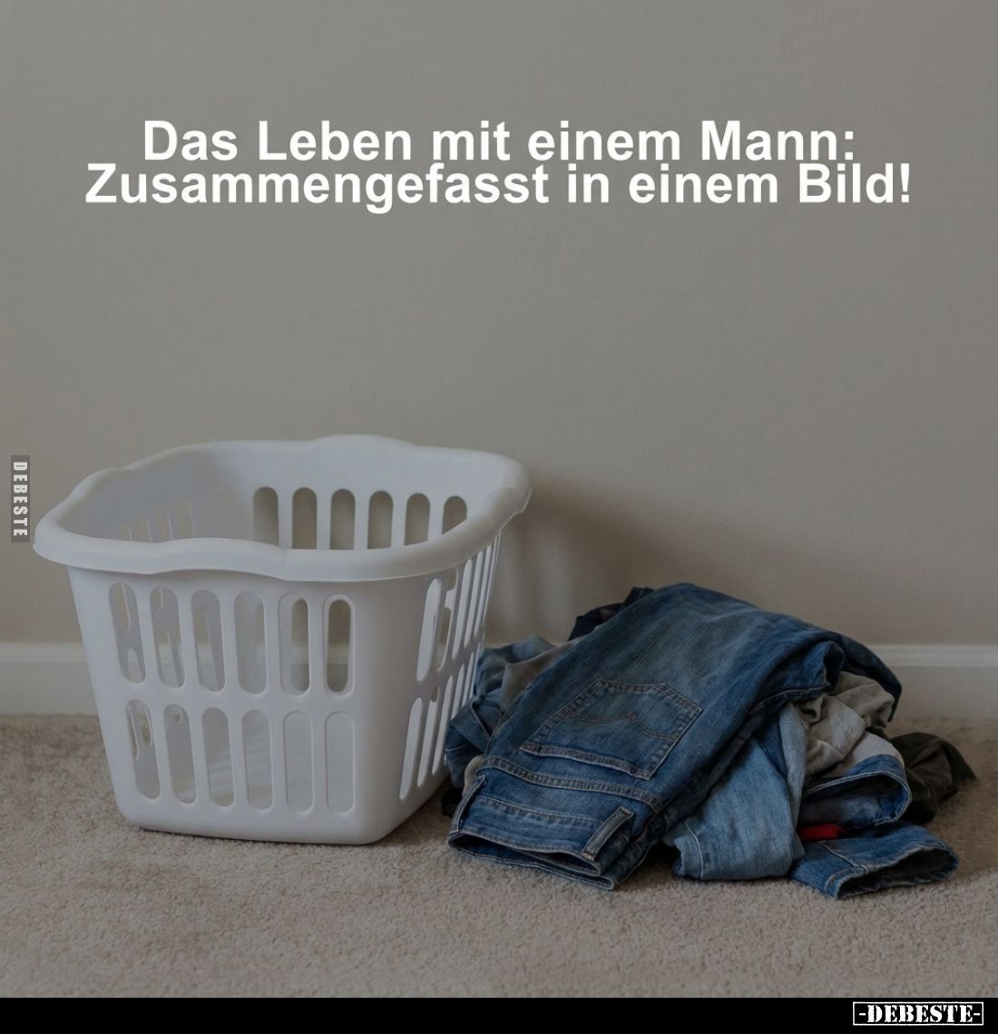 Das Leben mit einem Mann: Zusammengefasst in einem Bild!