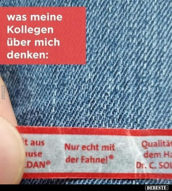 Was meine Kollegen über mich denken..