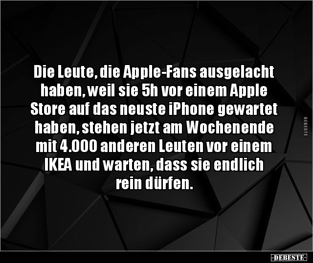 Die Leute, die Apple-Fans ausgelacht haben, weil sie 5h.. - Lustige Bilder | DEBESTE.de