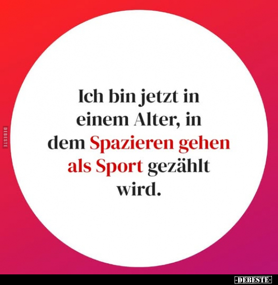 Alter, Spazieren Gehen, Sport