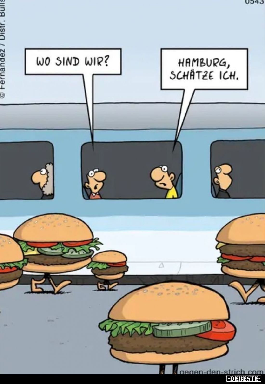 Wo sind wir? -
Hamburg, schätze ich.