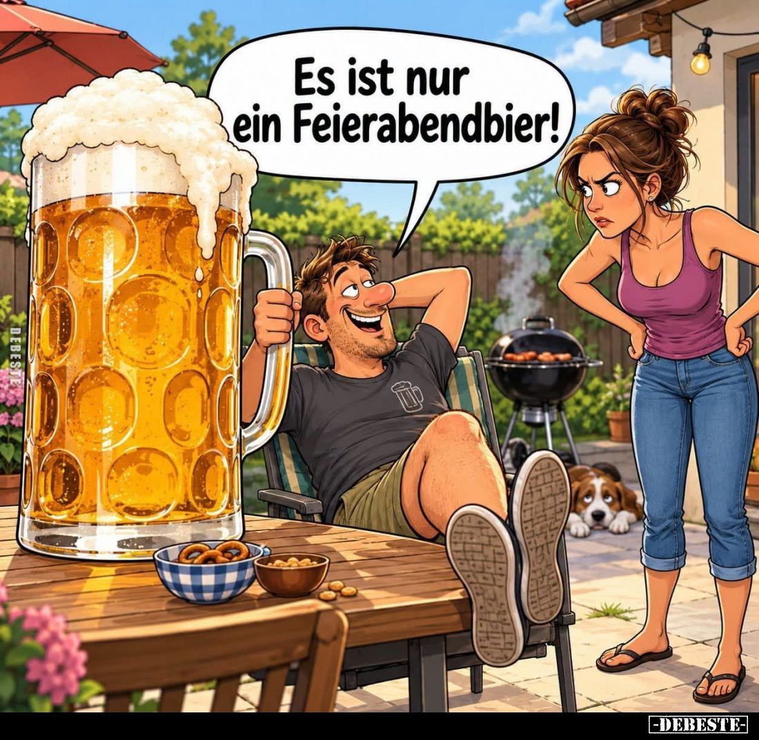 Es ist nur ein Feierabendbier!