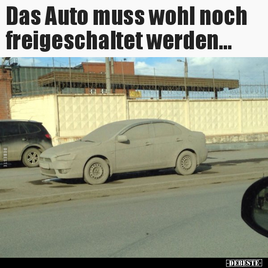 Das Auto muss wohl noch freigeschaltet werden... - Lustige Bilder | DEBESTE.de