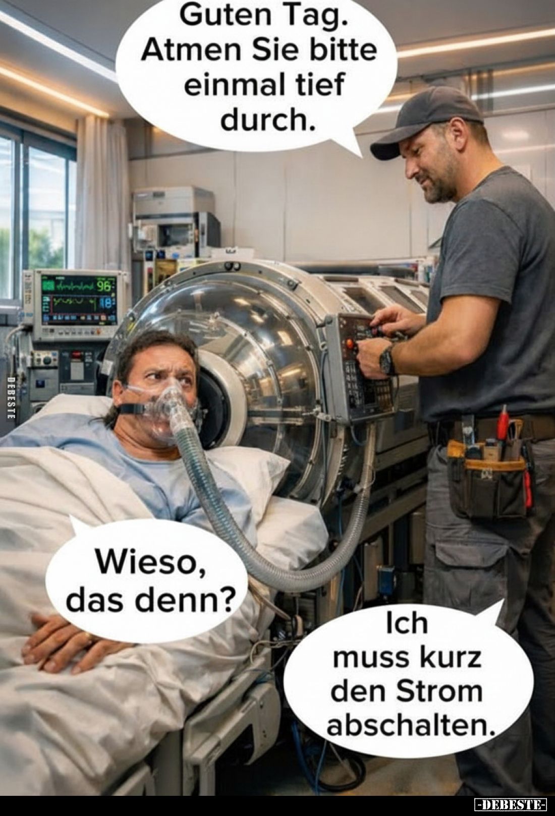 Guten Tag. Atmen Sie bitte einmal tief durch.. - Lustige Bilder | DEBESTE.de