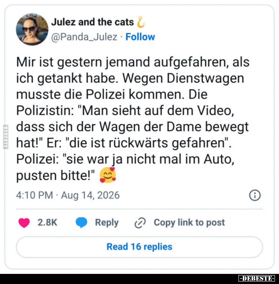 Mir ist gestern jemand aufgefahren, als ich getankt.. - Lustige Bilder | DEBESTE.de