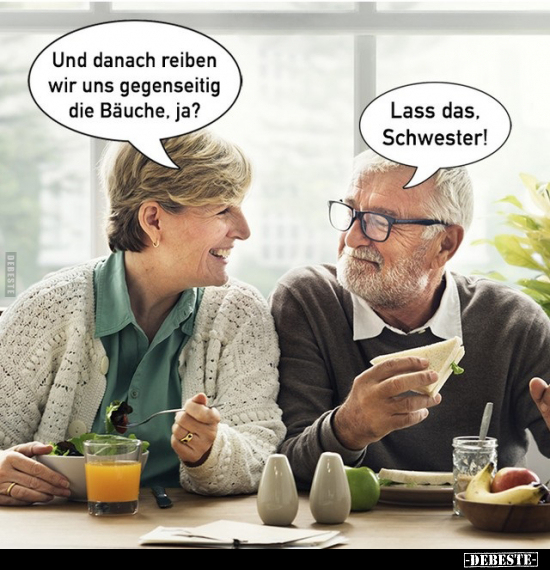 Und danach reiben wir uns gegenseitig die Bäuche, ja?.. - Lustige Bilder | DEBESTE.de