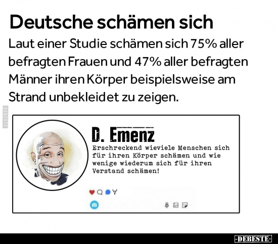 Deutsche schämen sich... - Lustige Bilder | DEBESTE.de