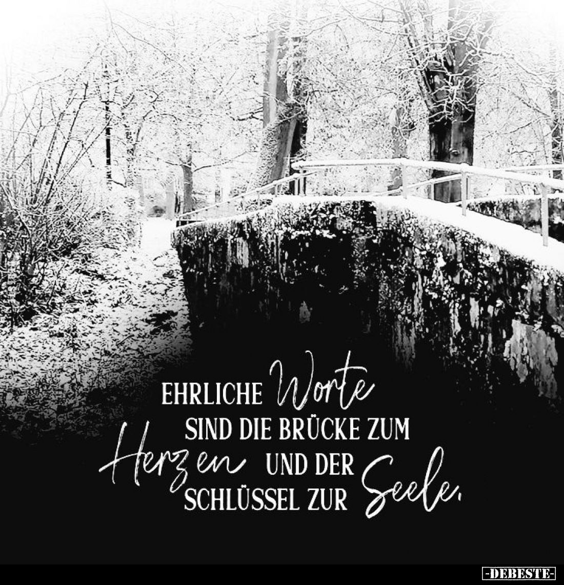 Ehrliche Worte sind die Brücke zum Herz und der Schlüssel zur Seeler.