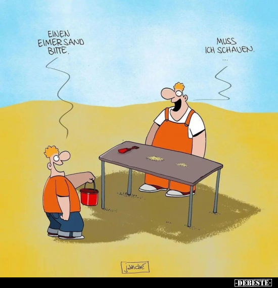 Einen Eimersang bitte.
Muss ich schauen...