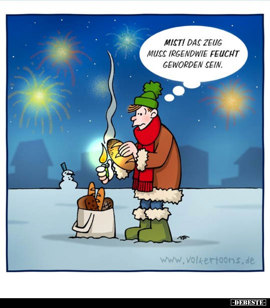 Mist! Das Zeug muss irgendwie feucht geworden sein.