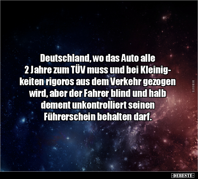 Deutschland, wo das Auto alle 2 Jahre zum TÜV muss.. - Lustige Bilder | DEBESTE.de