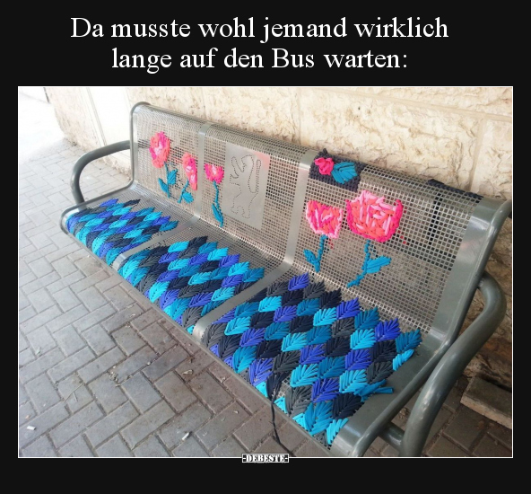 Da musste wohl jemand wirklich lange auf den Bus.. - Lustige Bilder | DEBESTE.de