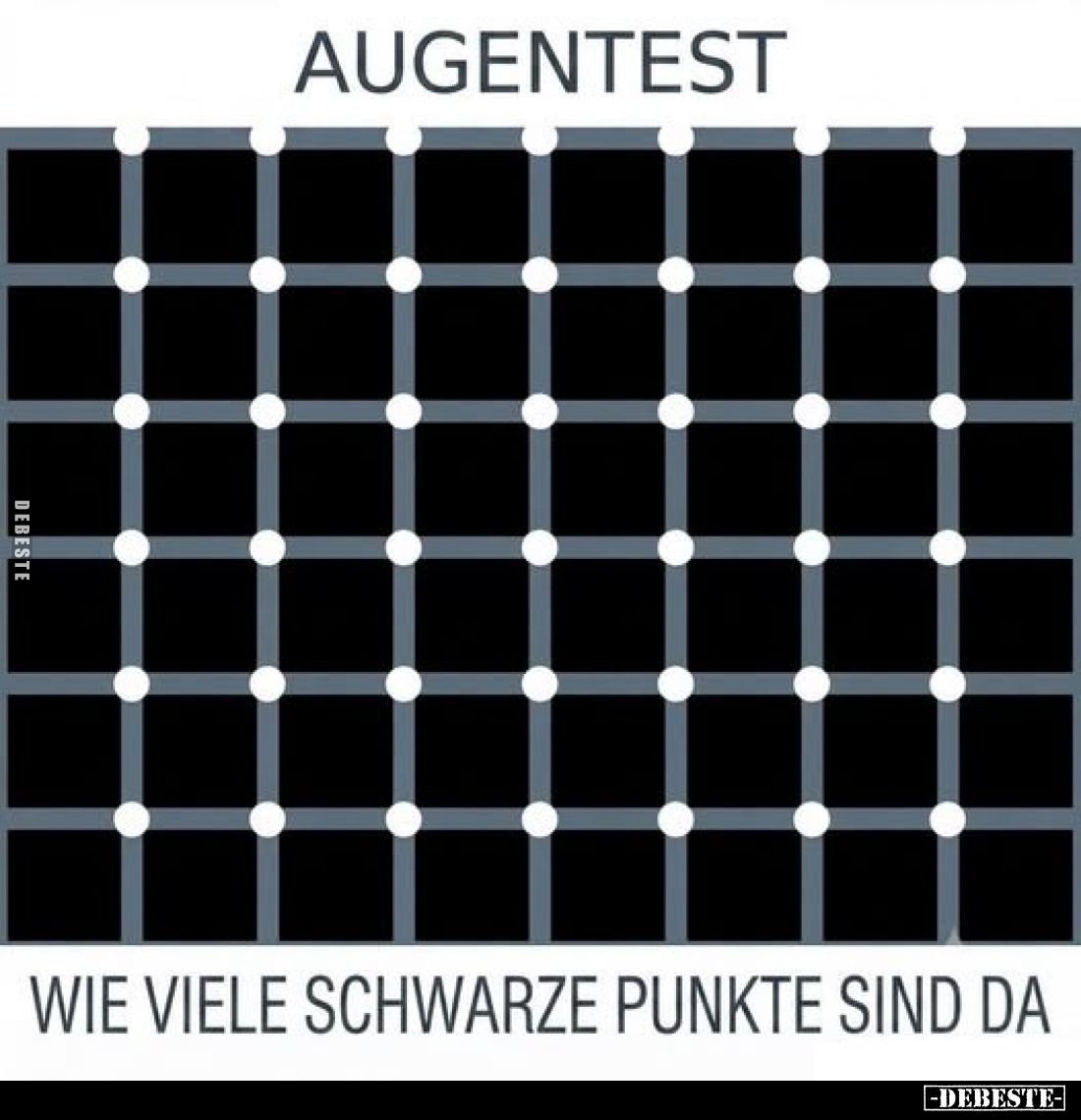 Augentest
-
Wie viele schwarze Punkte sind da
